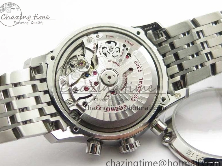 0402 De Ville Chronograph SS OMF 1:1 Best Edition Black Dial On SS Bracelet A Attractive 8150